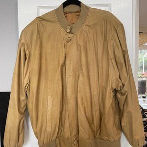 Mens Lamb Leather jacket from Italy. Gianni Versage. L- XL